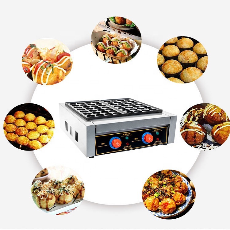 Takoyaki Grill Plate - Electric fish ball grill, two-plate stove,