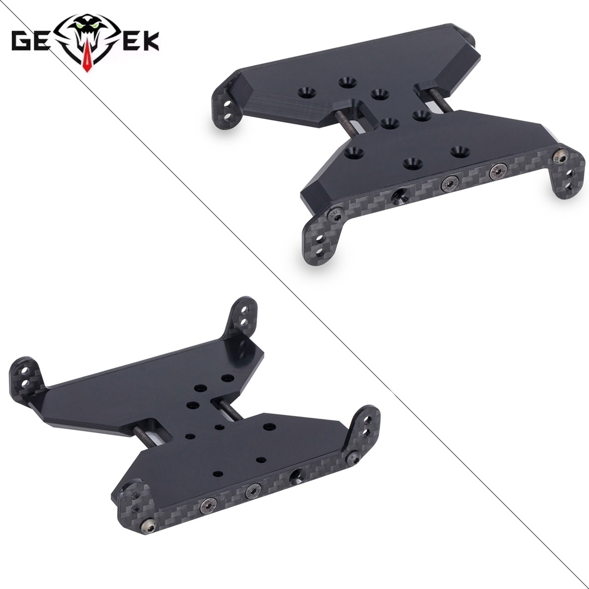 Crepe Pan Carbon - Carbon Fiber Chassis Skid Plate Delrin