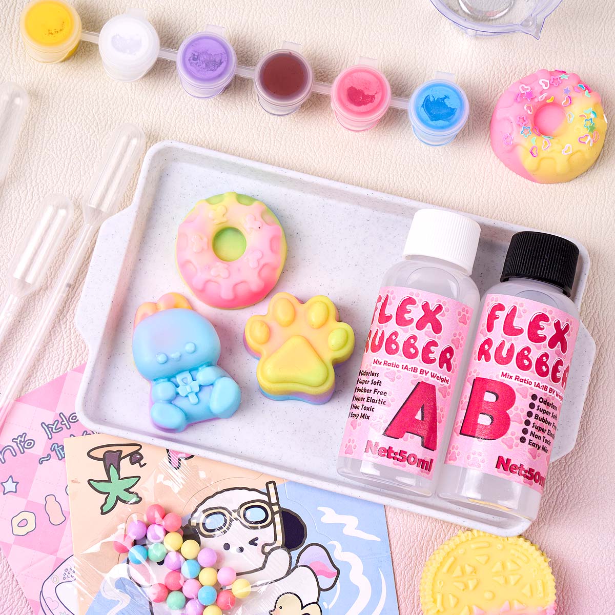 Taba Squishy Maker Kit Flex Ru - огляд і ціна Donut Mold Silicone