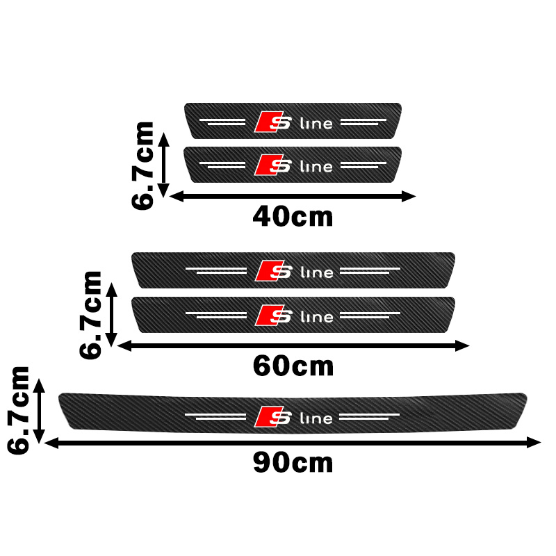 Car Door Sill Scuff Plate Deco - огляд і ціна Crepe Pan Carbon