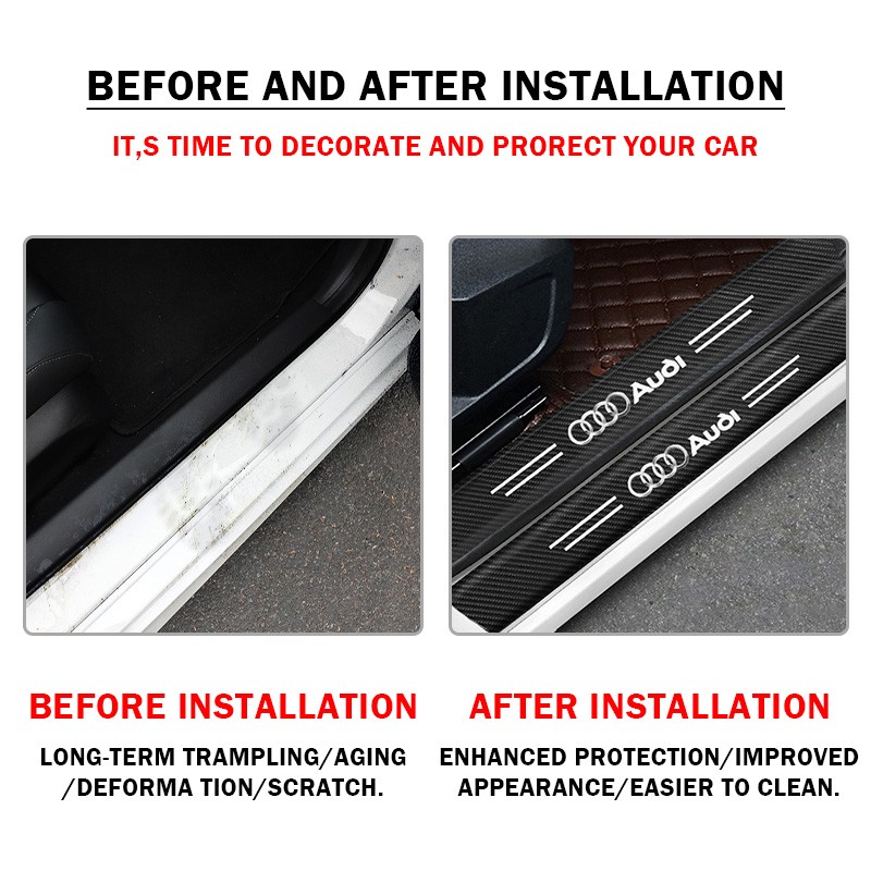 Car Door Sill Scuff Plate Deco - огляд і ціна Crepe Pan Carbon