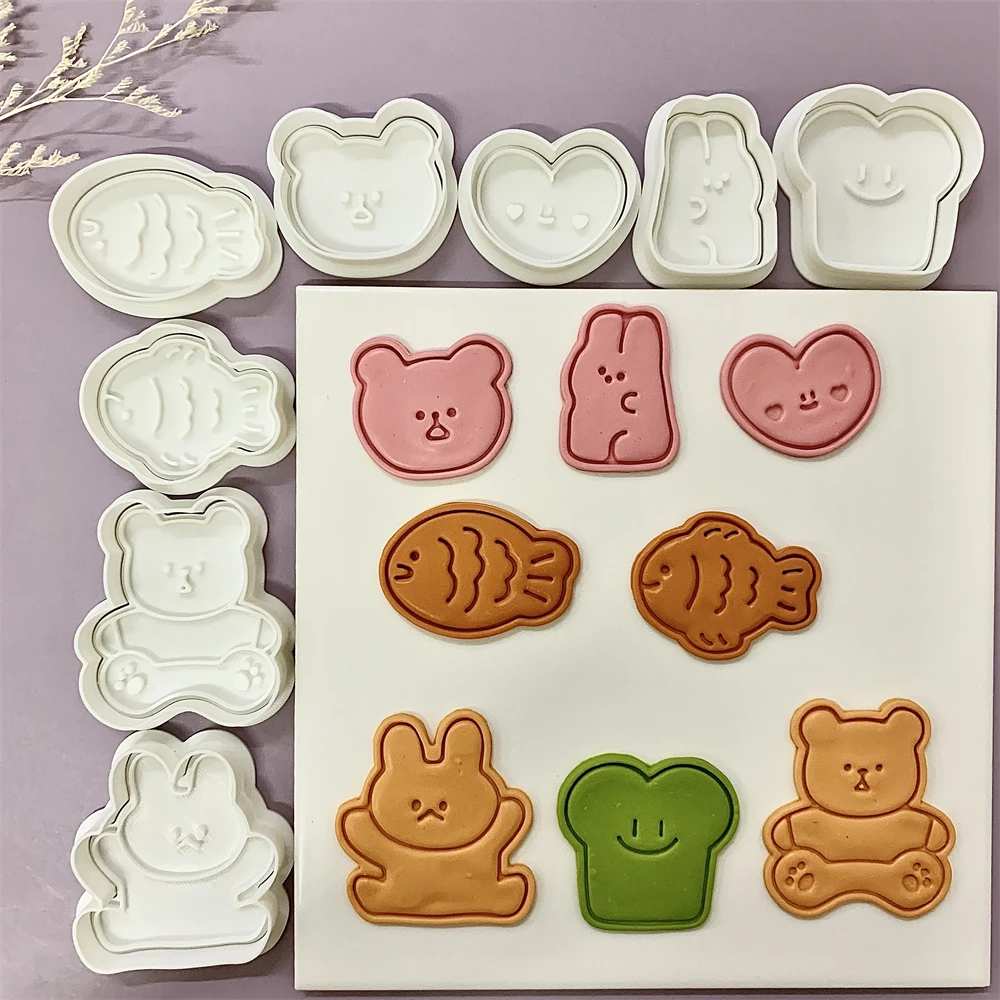 Cute Animal Cookie Embossing S - огляд і ціна Bunny Cake Mold