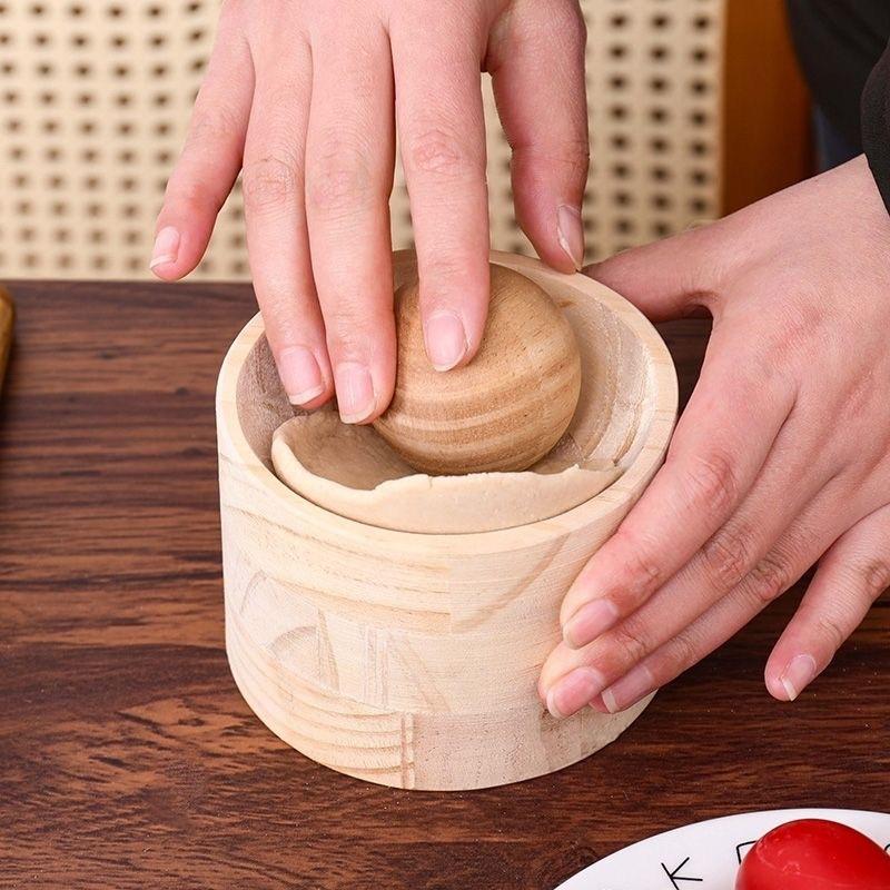 1 Set Wooden Dumpling Maker -  - огляд і ціна Dumpling Press Set