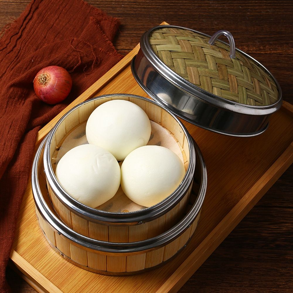 Dim Sum Bao Buns Bamboo Lid St - огляд і ціна Bao Steamer Bamboo