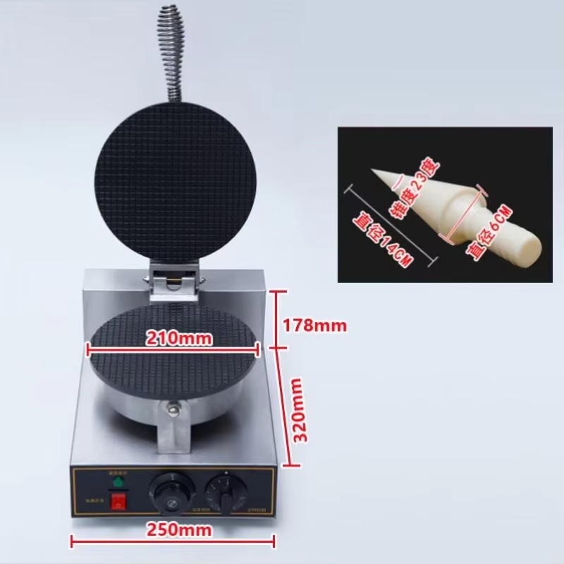 TEBAK Factory Snack Machines E - огляд і ціна Waffle Cone Maker