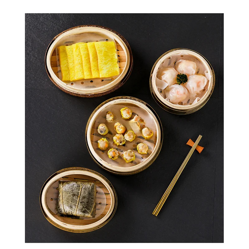 Chinese Bamboo Dimsum Lid Dump - огляд і ціна Bao Steamer Bamboo