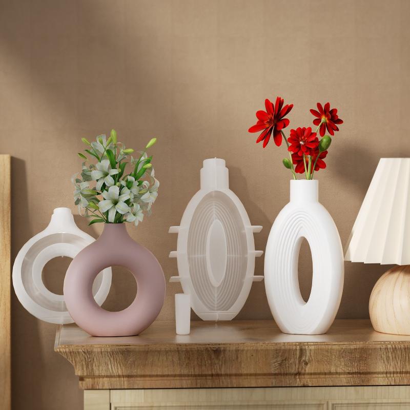New Nordic Donut Shape Vase Si - огляд і ціна Donut Mold Silicone