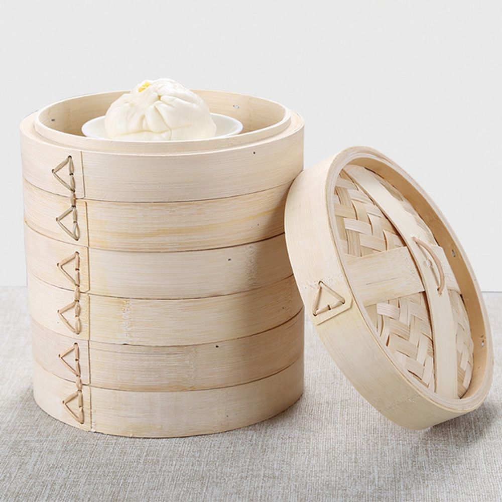 Handle Steam Basket Makes Tast - огляд і ціна Bao Steamer Bamboo