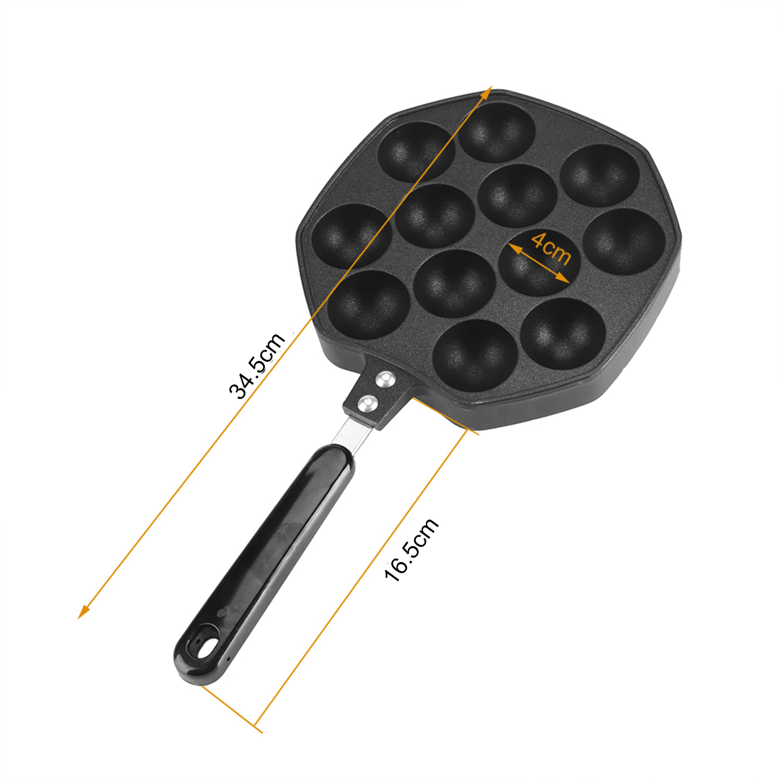 12 Cavity Aluminum Non Stick T - огляд і ціна Takoyaki Grill Plate