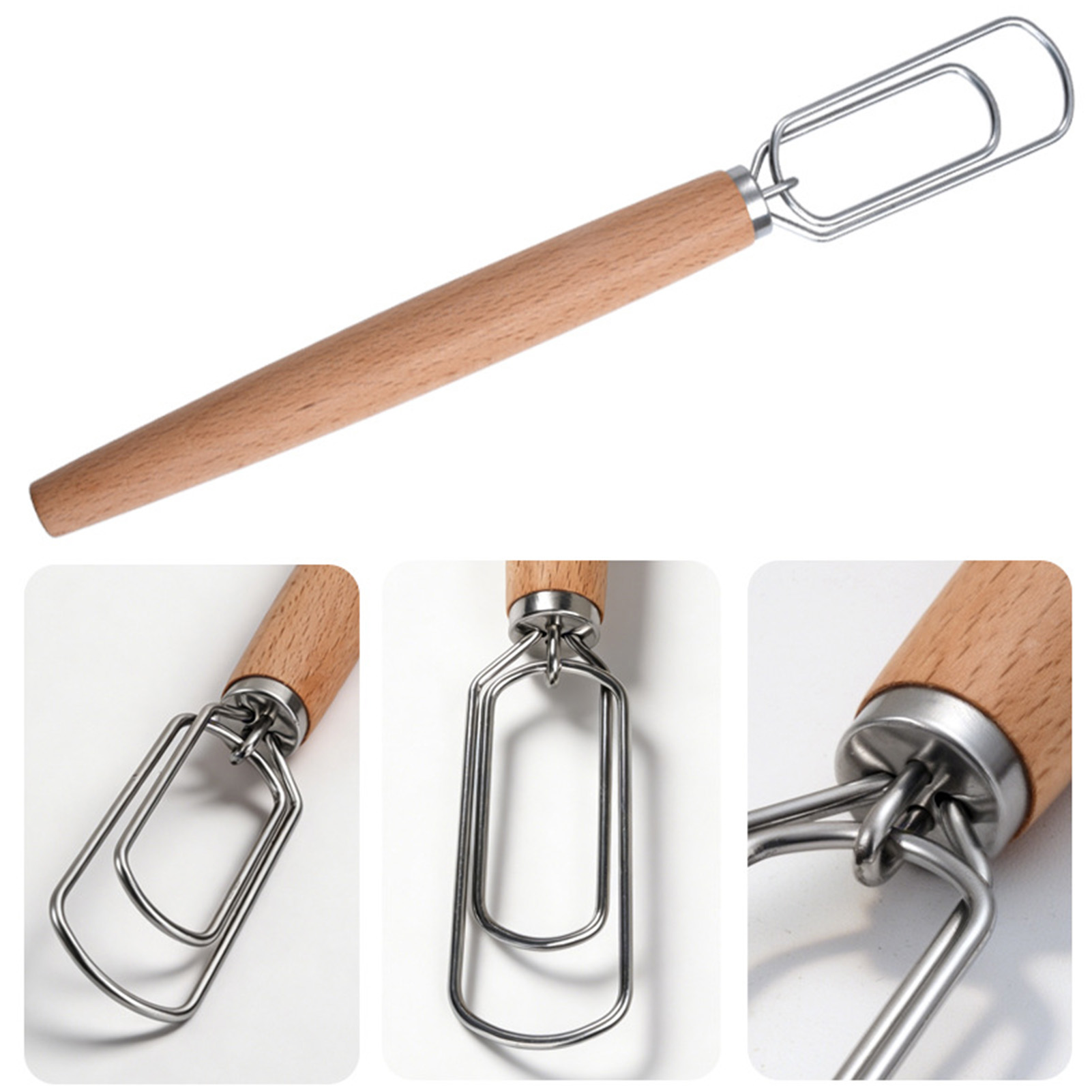 1pc Sourdough Whisk 430 Stainl - огляд і ціна Danish Pancake Pan