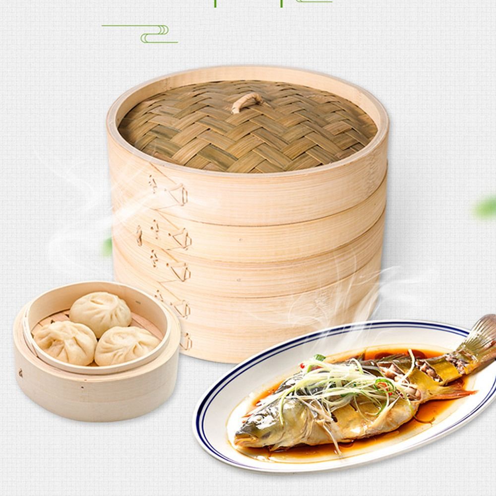 Chinese Steamer Basket Bamboo  - огляд і ціна Bao Steamer Bamboo
