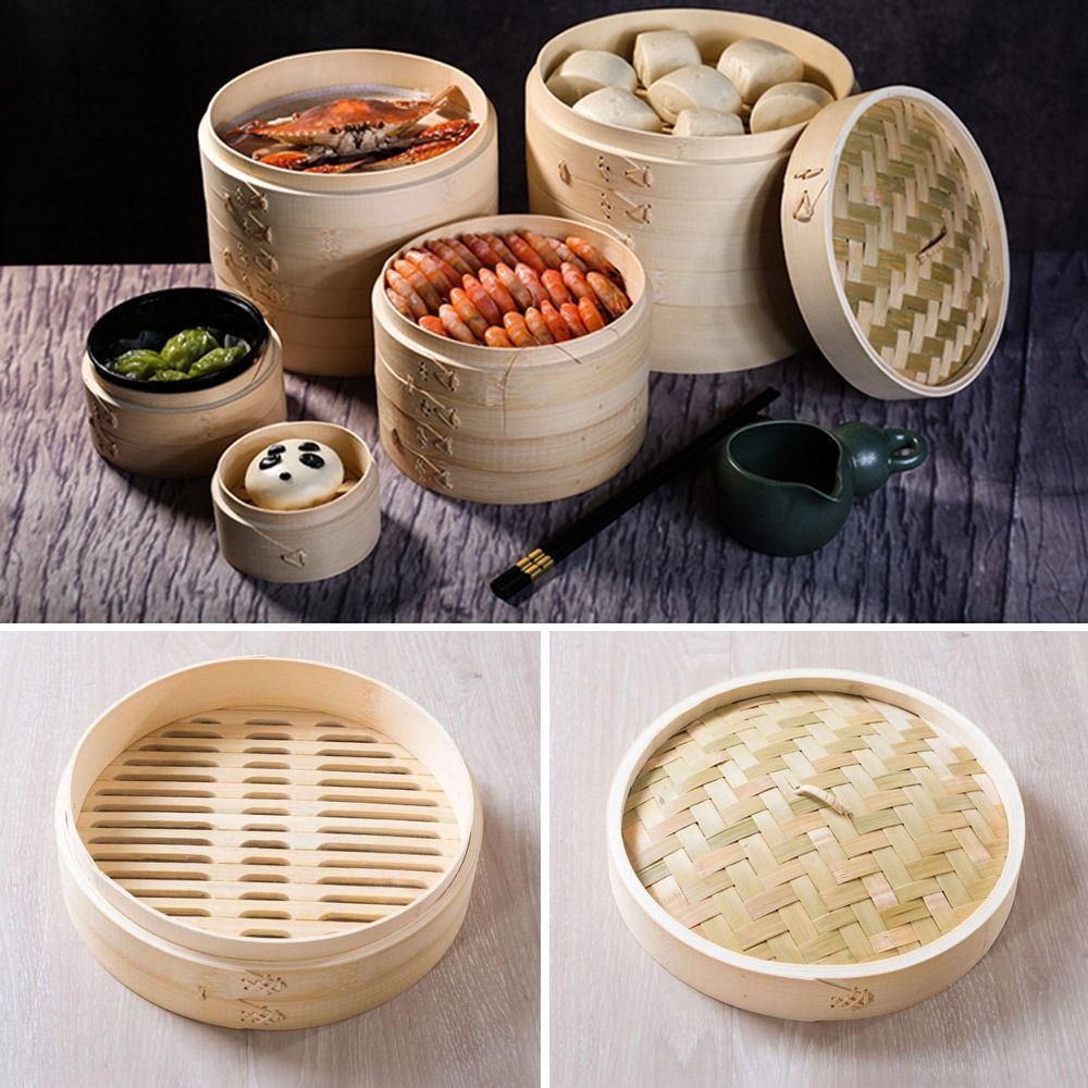 Chinese Steamer Basket Bamboo  - огляд і ціна Bao Steamer Bamboo