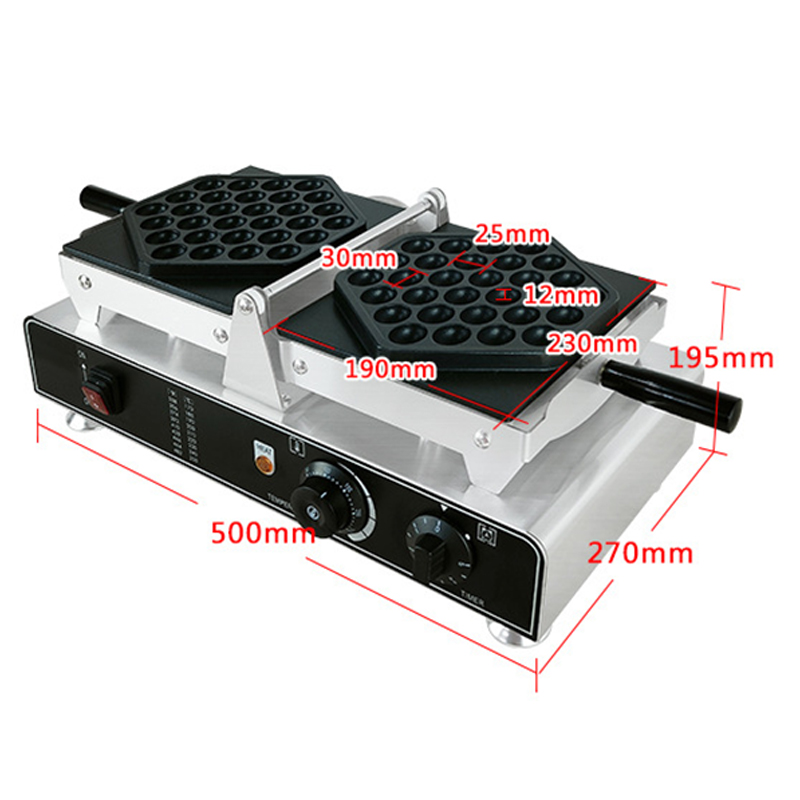 1500W Waffle Maker Commercial  - огляд і ціна Egg Waffle Pan