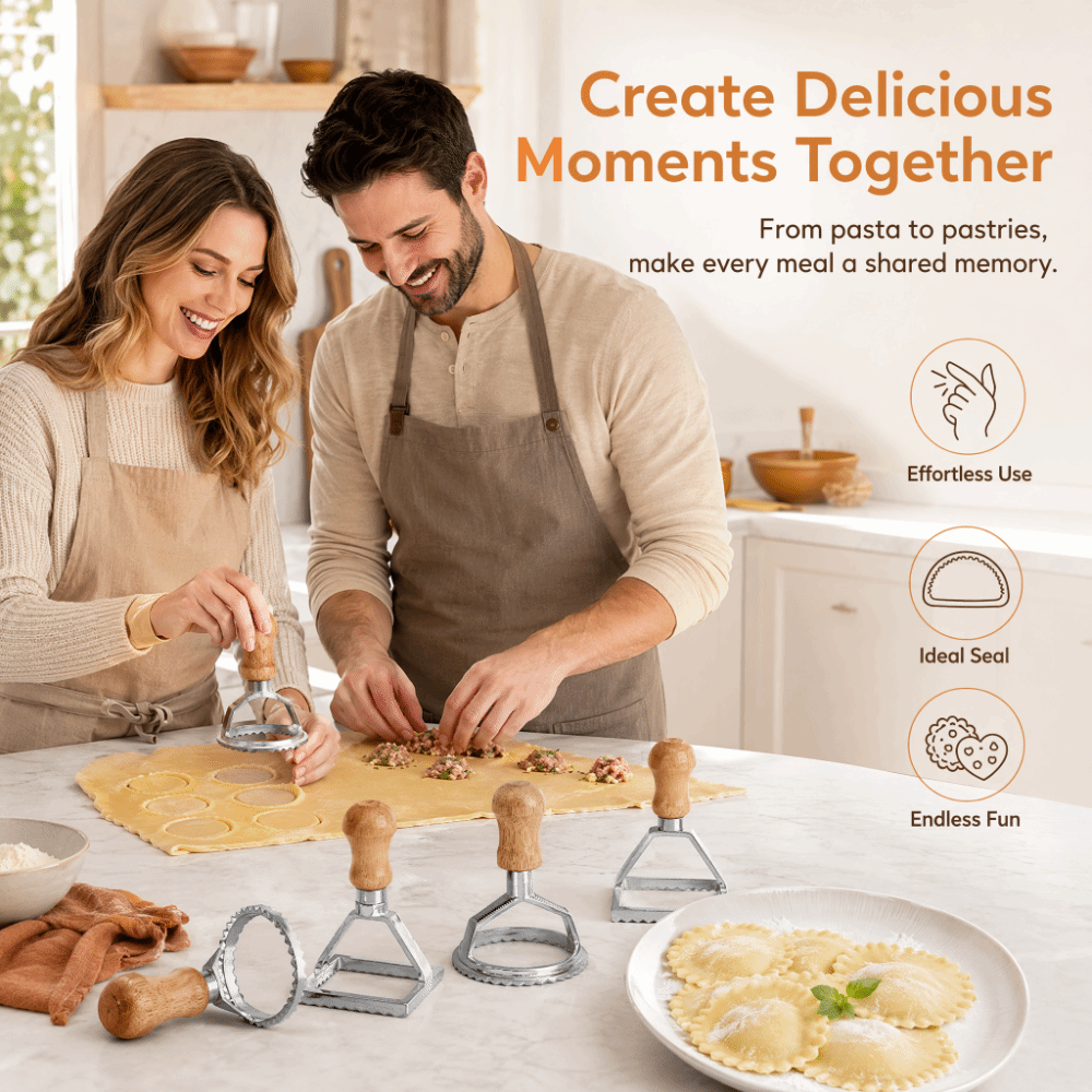 7PCS Individual Upright Raviol - огляд і ціна Dumpling Press Set