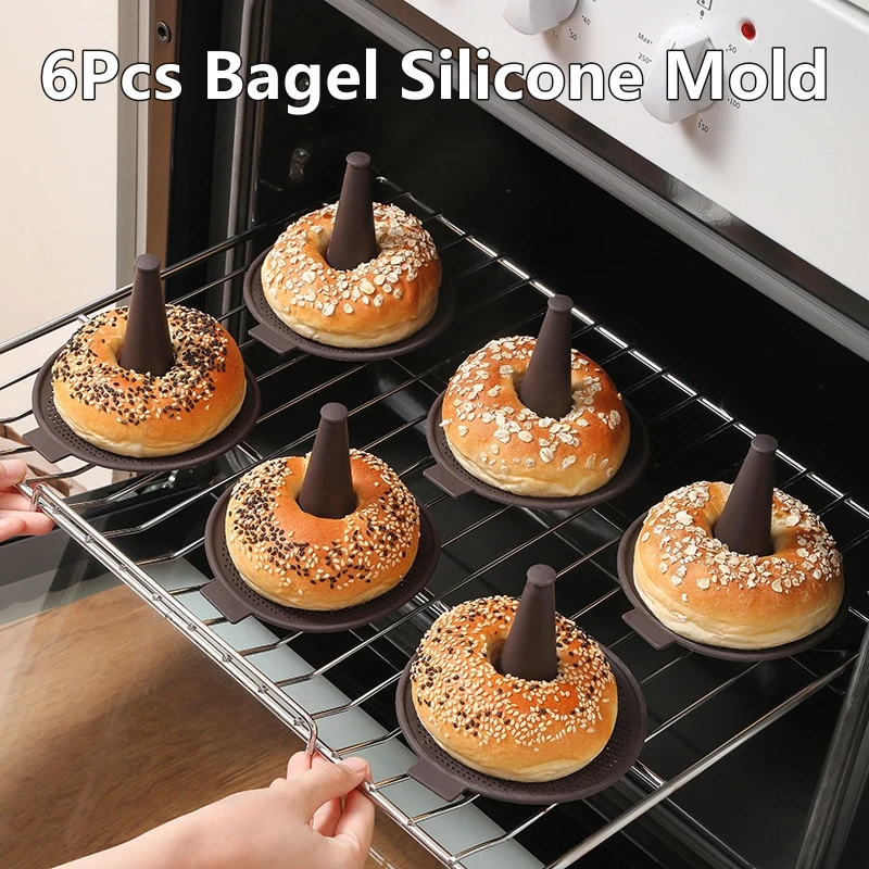 6Pcs Bagel Tools Silicone Mold - огляд і ціна Donut Mold Silicone