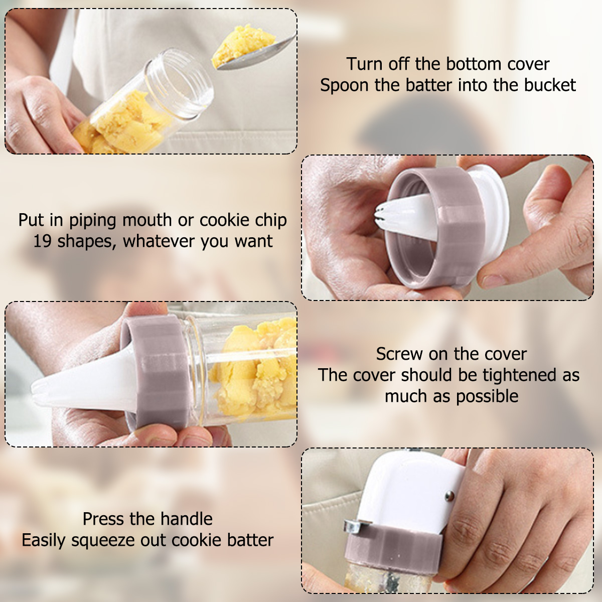 Cookie Press Set Cookie Press  - огляд і ціна Churros Maker Gun