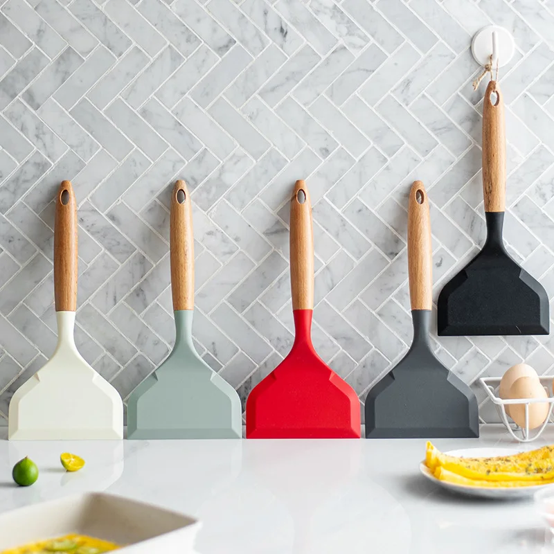 2Pcs Silicone Spatula Wide Mou - огляд і ціна Okonomiyaki Spatula